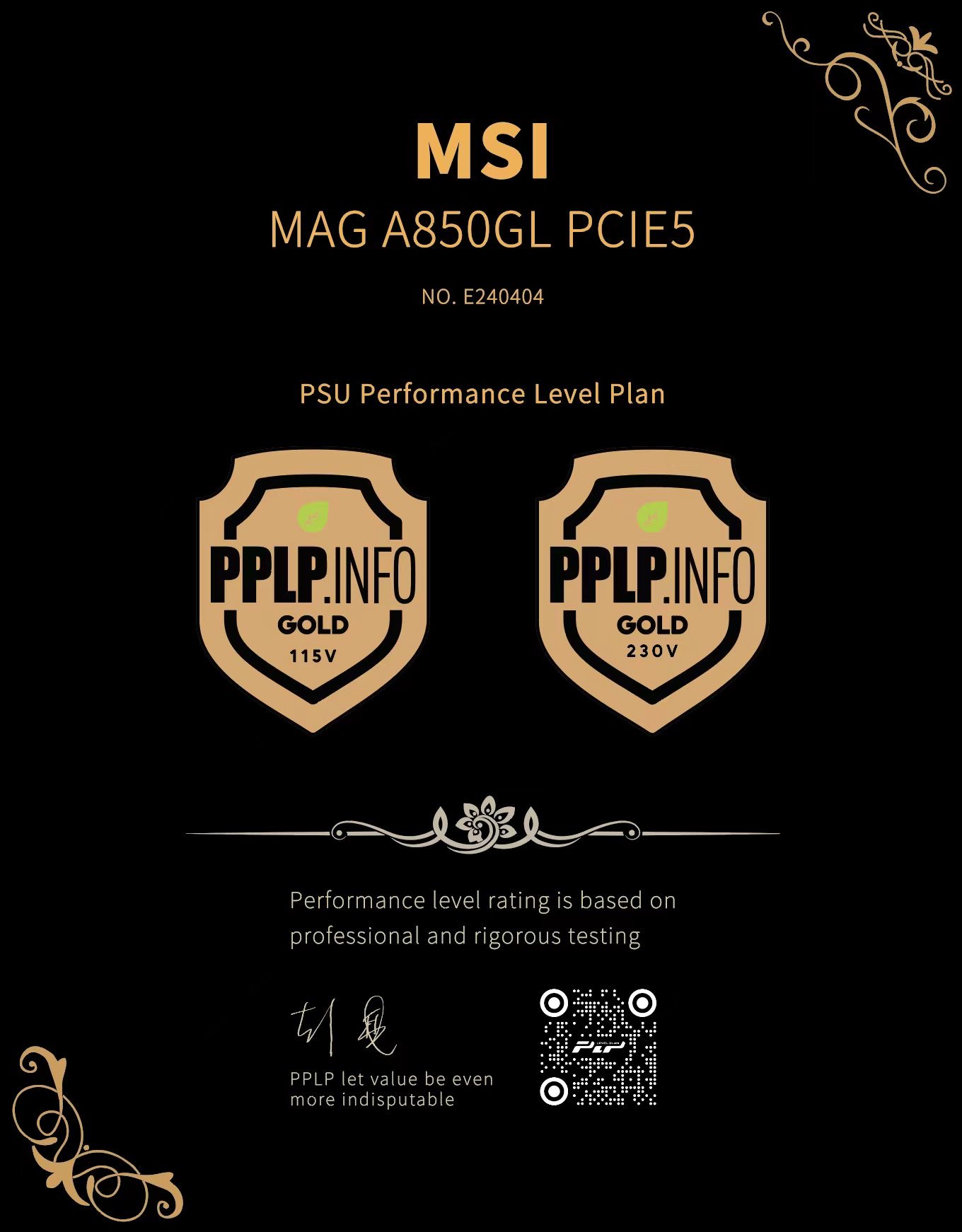 MSI MAG A850GL PCIE5