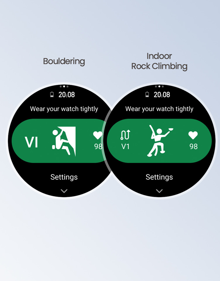 New Workout modes