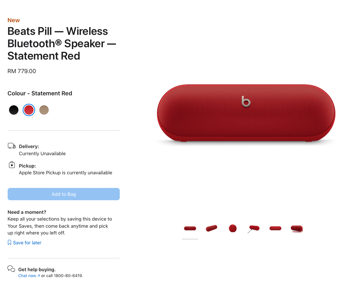 Beats Pill Kembali – IP67, Bateri 24 Jam, Berharga RM779