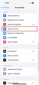 cara tunjuk volume control iphone ios 18.2