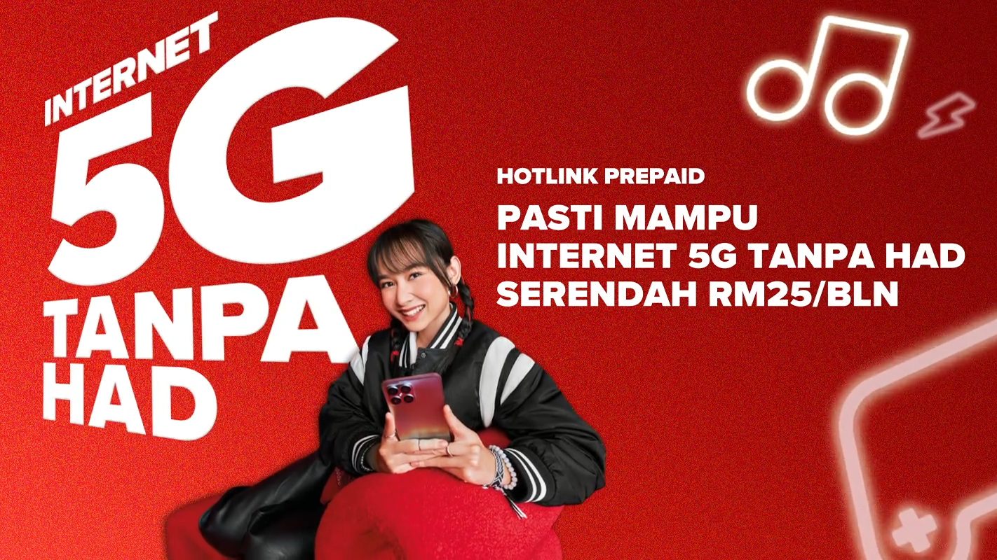 Hotlink Perkenal Pelan Prabayar Tanpa Had Pas Bulanan Serendah RM25