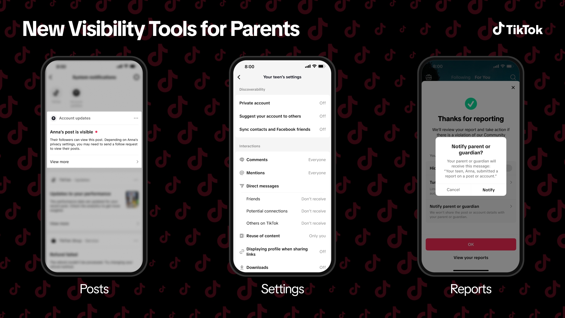 New Visibility Tools for Parents