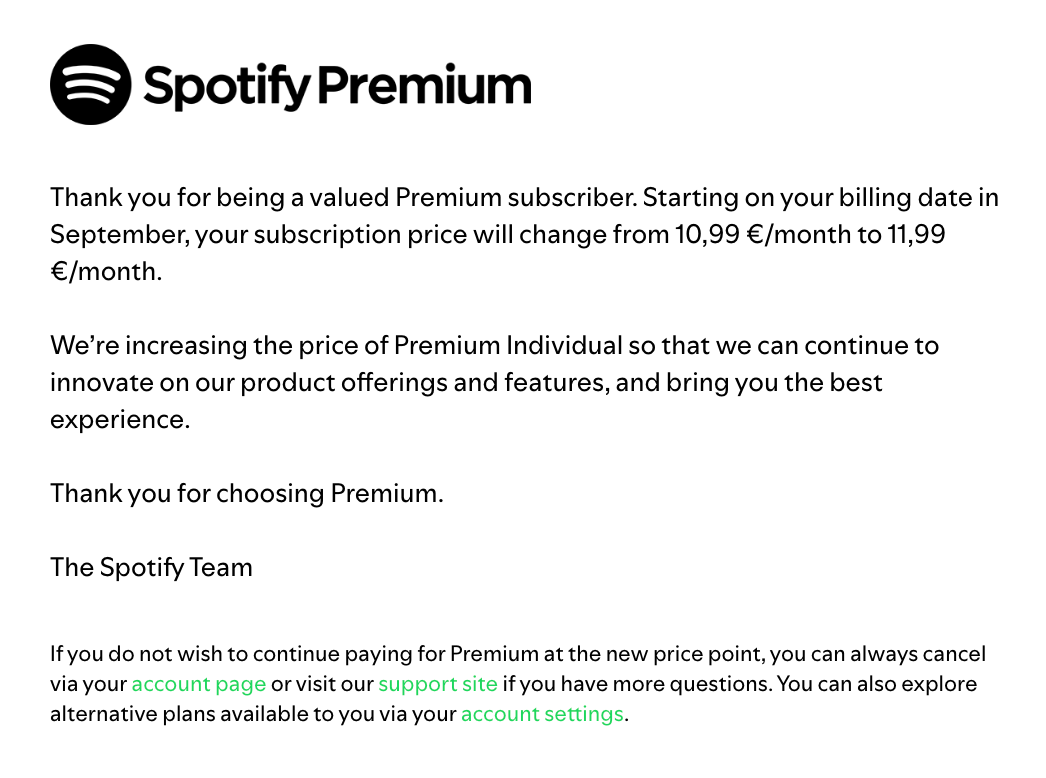 notis kenaikan harga spotify 2025