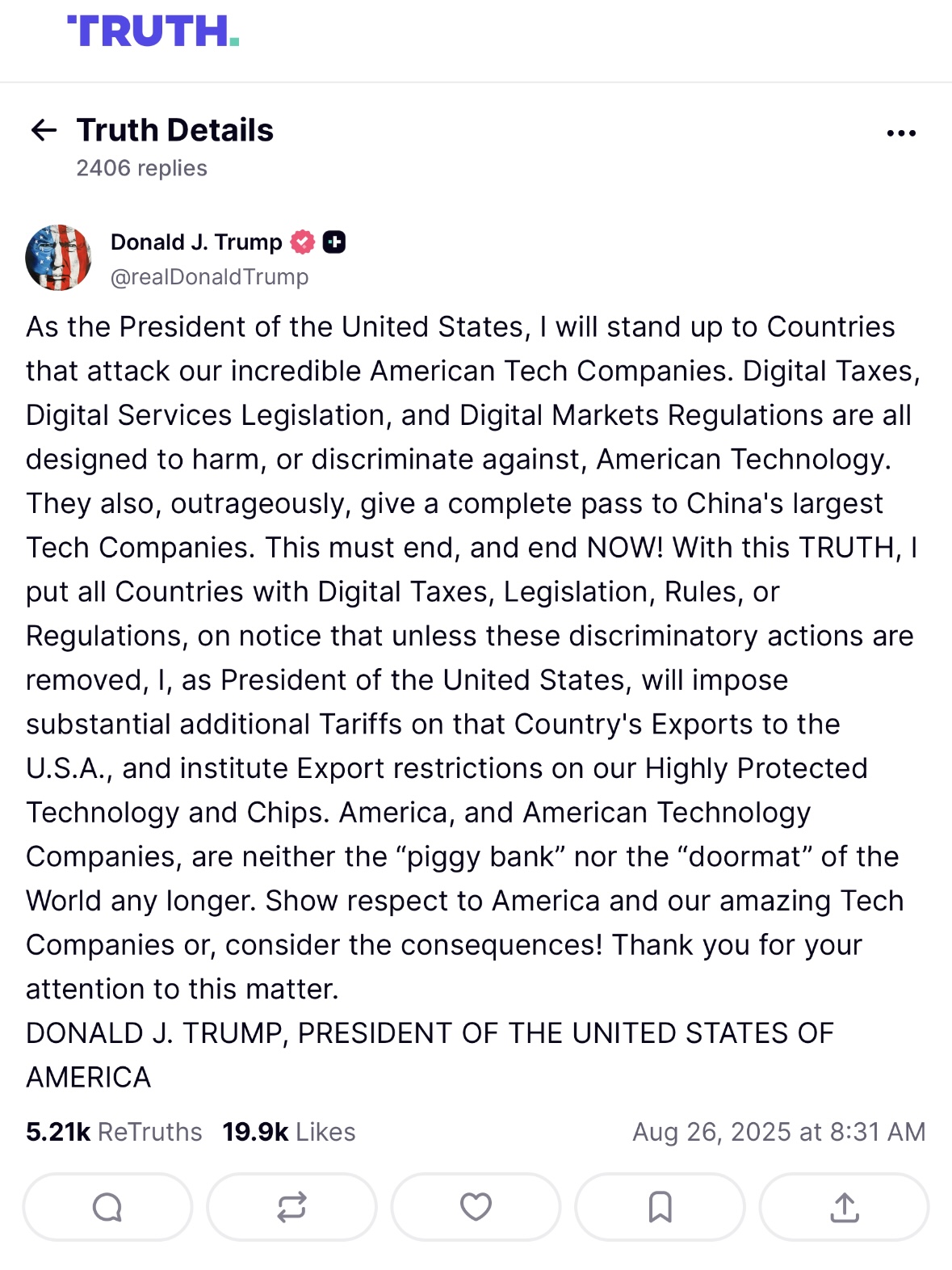 Trump digital