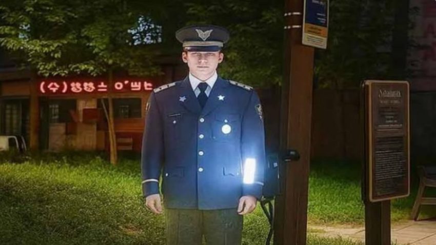 hologram police south korea