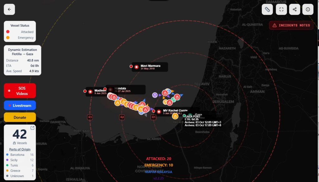 Sistem Tracker Sumud Nusantara Pantau Kapal GSF Secara 'Real-Time ...