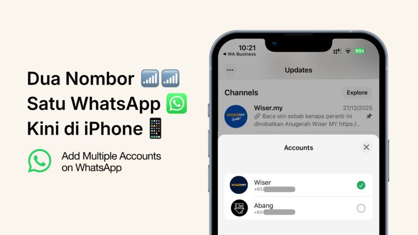 cara tambah 2 number whatsapp iphone 2