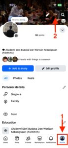 cara lock profile facebook