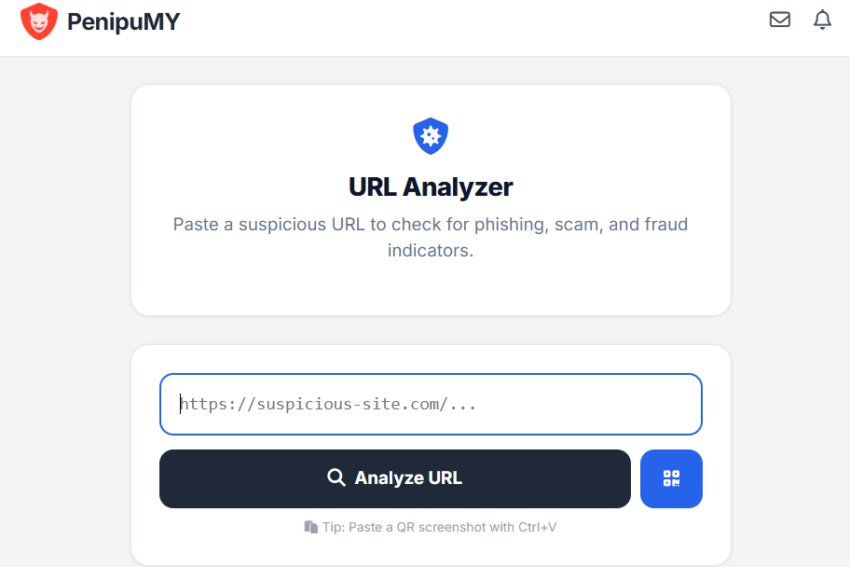 Url Analyzer Terima QR Mencurigakan? Kini Boleh Semak Dulu Guna 'URL Analyzer'