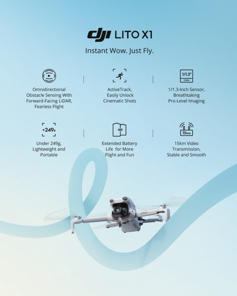 DJI Lito 1, Lito X1 Kini Tersedia Di Malaysia - Harga Bermula RM1,189