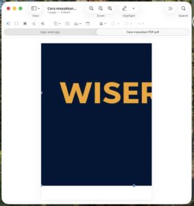 cara masuk imej dalam pdf mac preview