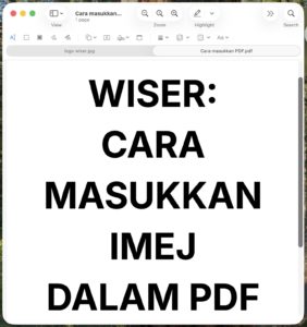 cara masuk imej dalam pdf mac preview