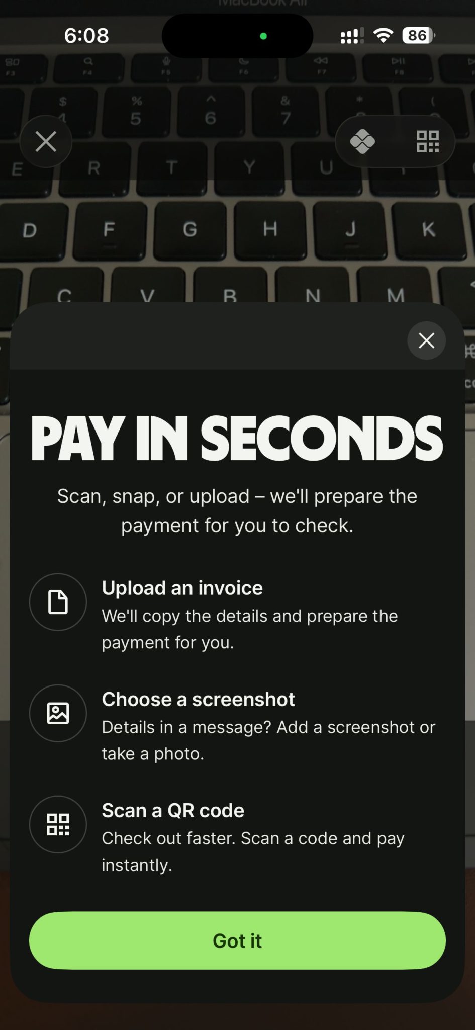 cara scan qr dengan app wise