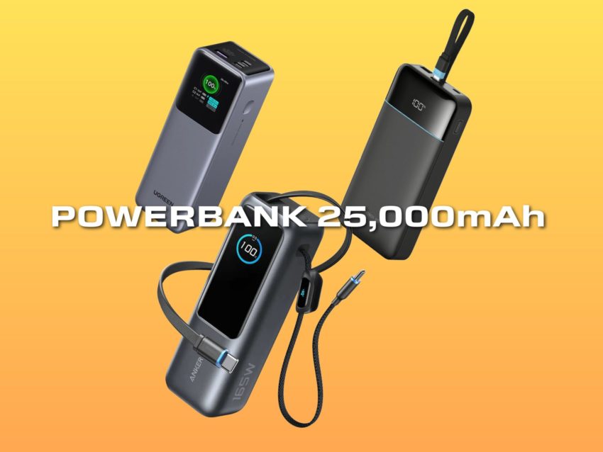 3 Powerbank Berkapasiti 25,000mAh