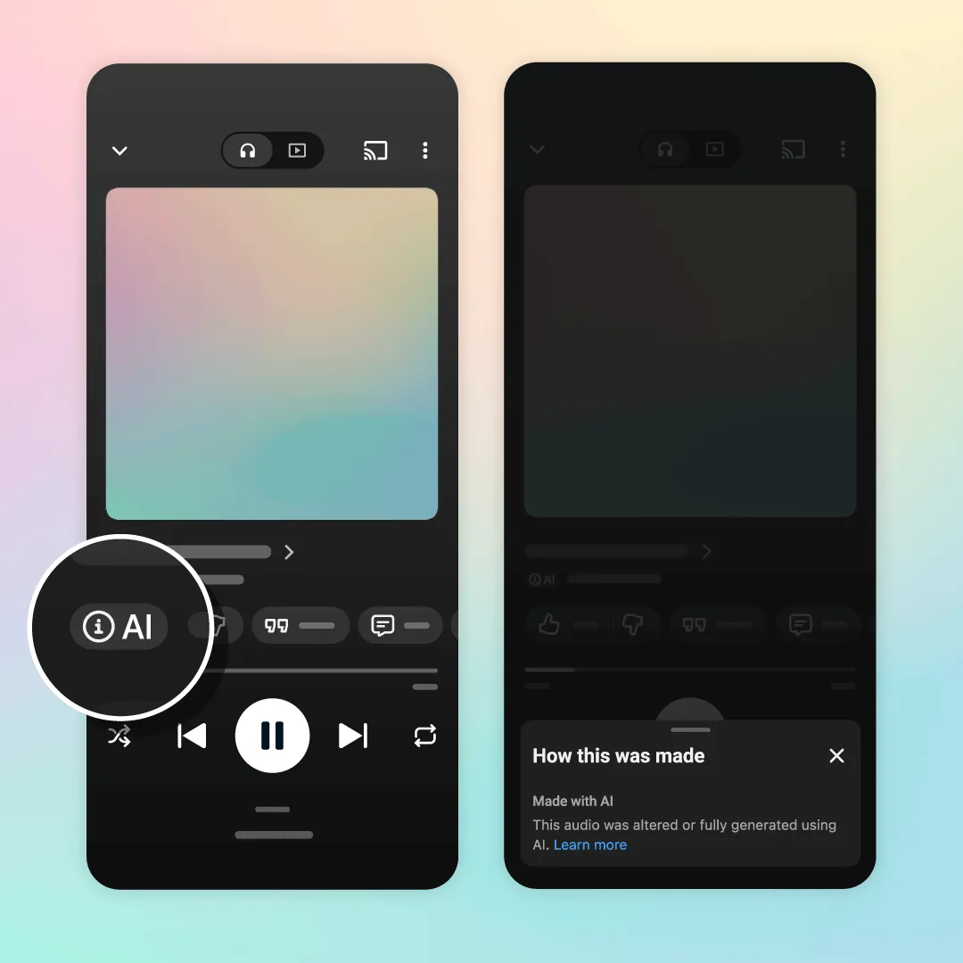 YouTube Music Tambah Label Baharu Untuk Lagu Dijana AI