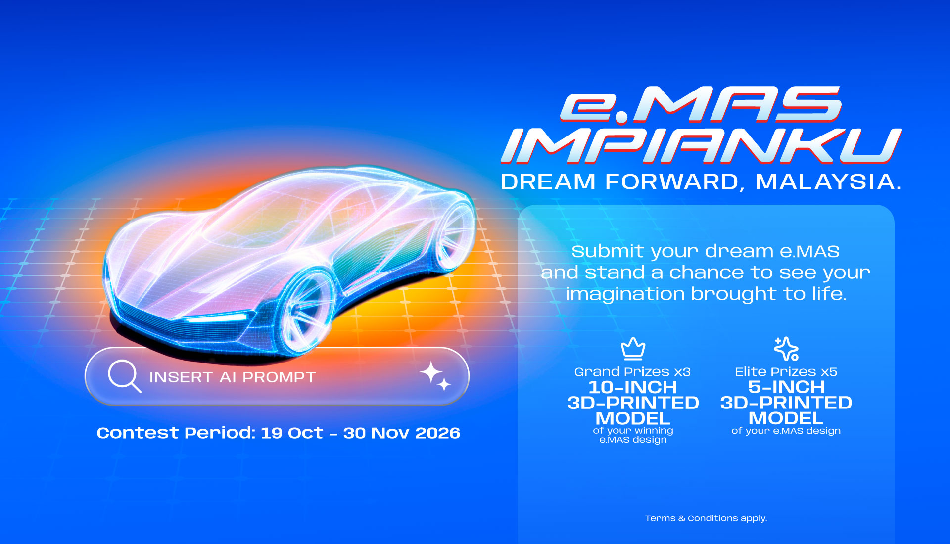 Reka Proton e.MAS Impian Guna AI, Pengguna Berpeluang Miliki Model 3D Rekaan Sendiri