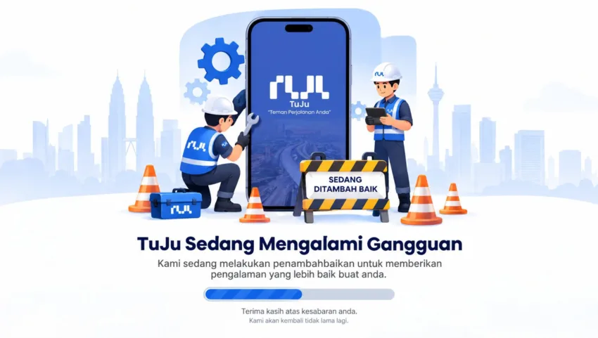 Aplikasi TuJu Alami Gangguan Teknikal – Langkah Pemulihan, Tambah Baik Sistem Sedang Dilaksana