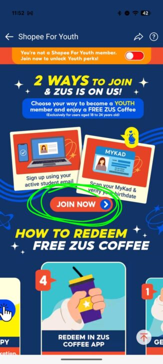 Klik butang "Join Now."