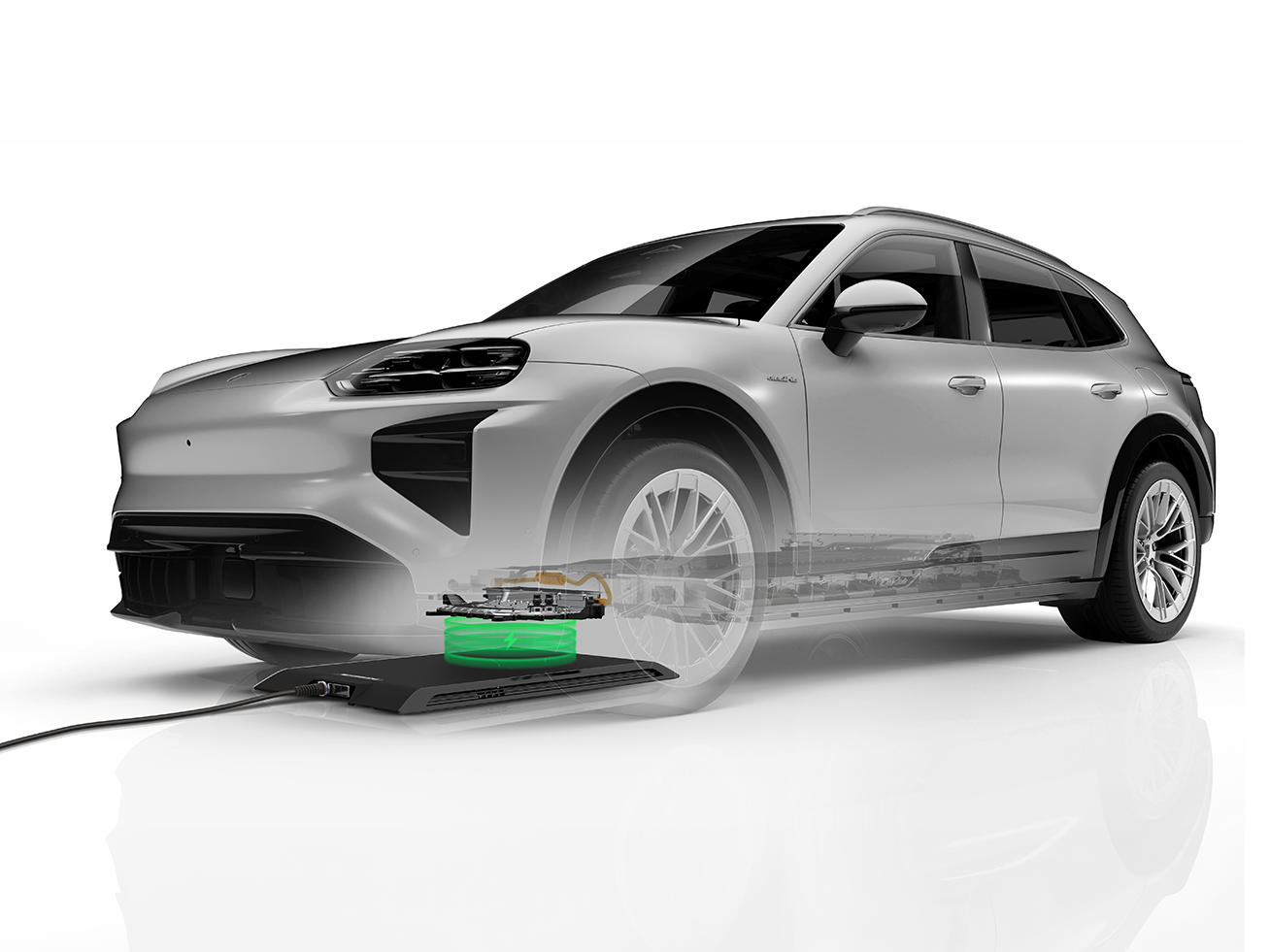 Porsche Lancar Pengecas EV Tanpa Wayar Untuk Model Cayenne Electric