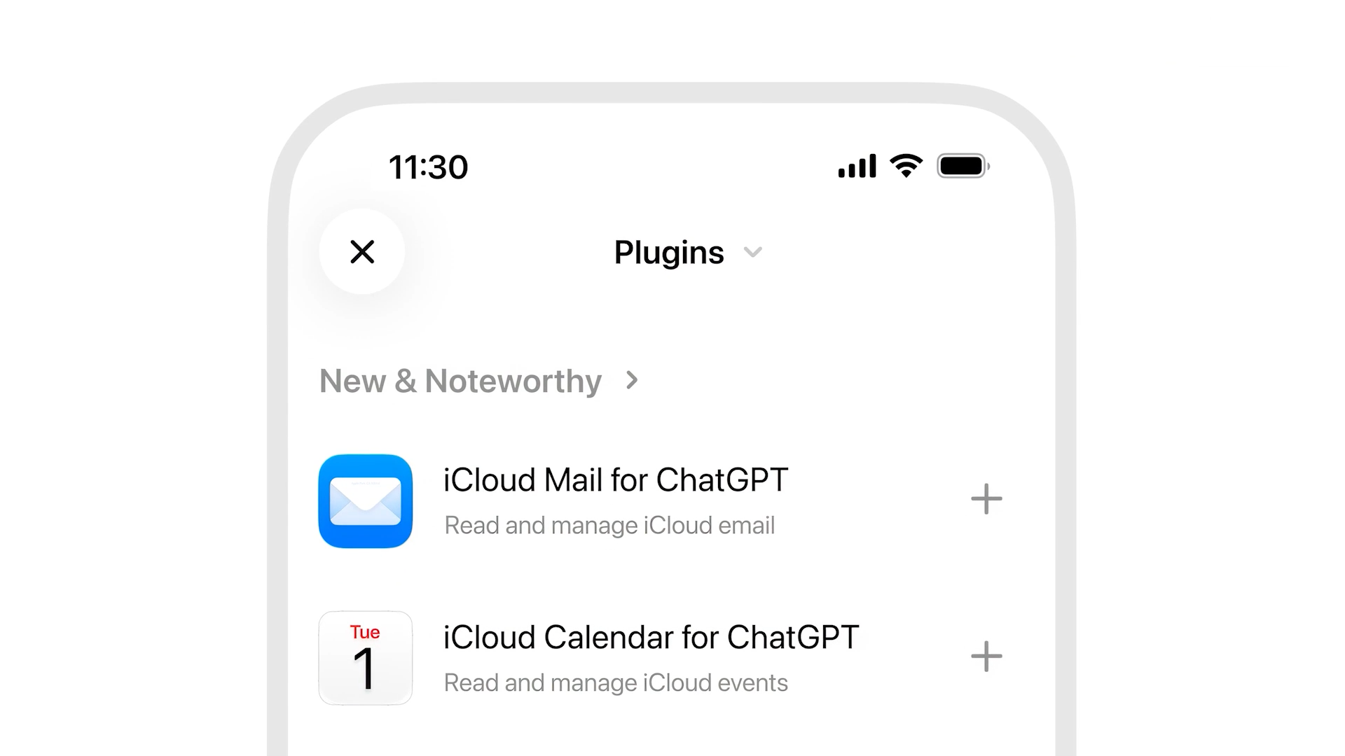 ChatGPT iCloud Mail Calendar